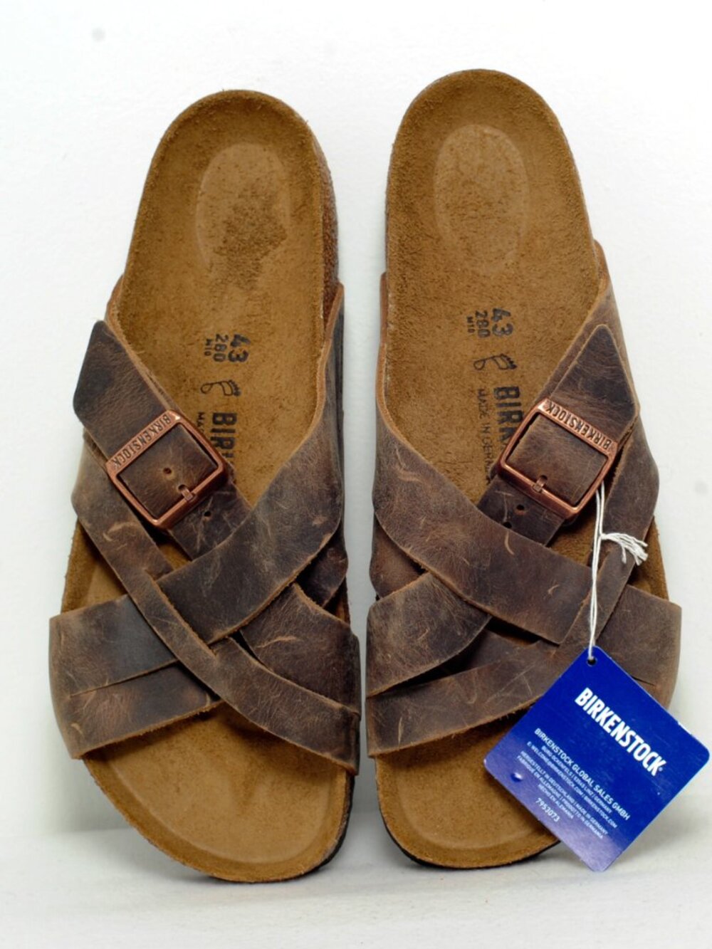 Birkenstock Lugano Soft Footbed Suede Leather Sandals EU46 / US13 & EU43 / US10